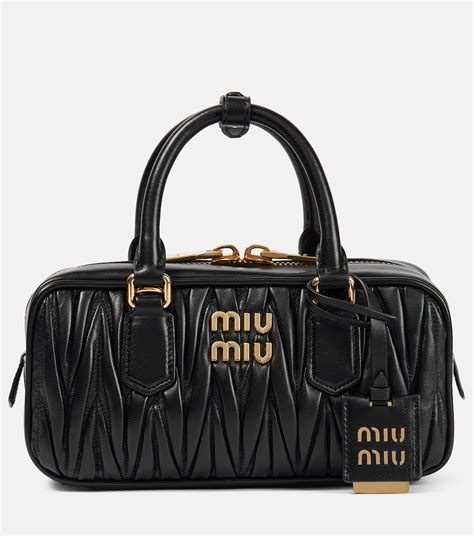 miu miu arcadie bag|Black Arcadie Leather Bag .